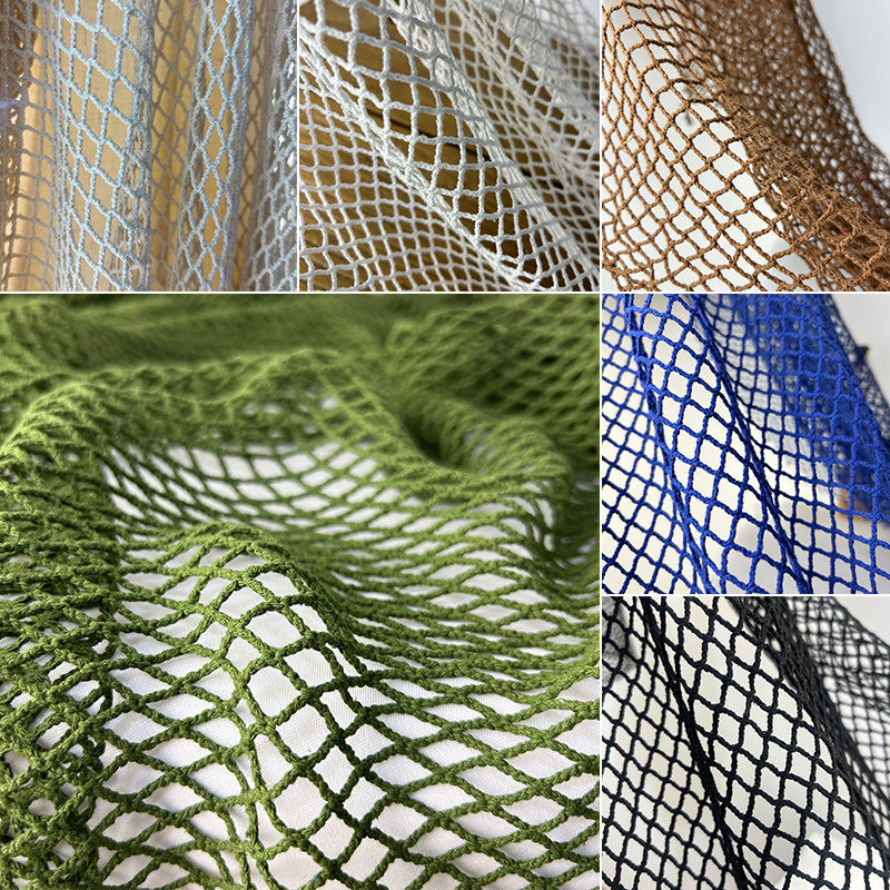 綿麻フィッシュネット生地、大きなメッシュの透かし彫りガーゼ生 - Crystal Mesh Fabric のレビューと価格