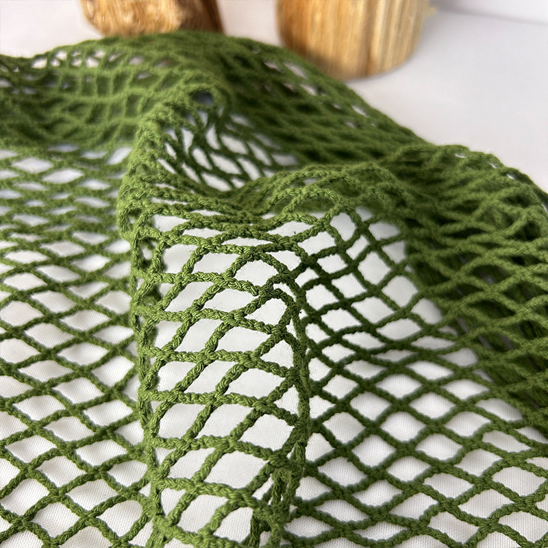 綿麻フィッシュネット生地、大きなメッシュの透かし彫りガーゼ生 - Crystal Mesh Fabric のレビューと価格